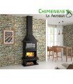 CHIMENEA METÁLICA DE LEÑA MODELO C-200 H