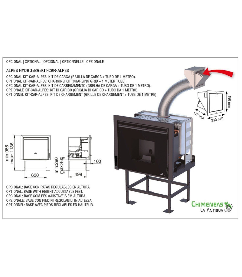 KIT DE CARGA PARA MODELO ALPES HYDRO