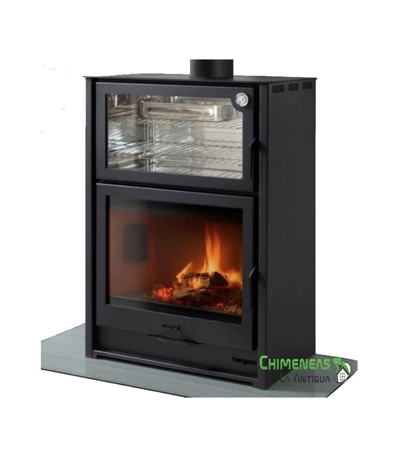ESTUFA  DE LEÑA CON HORNO MODELO ARCE