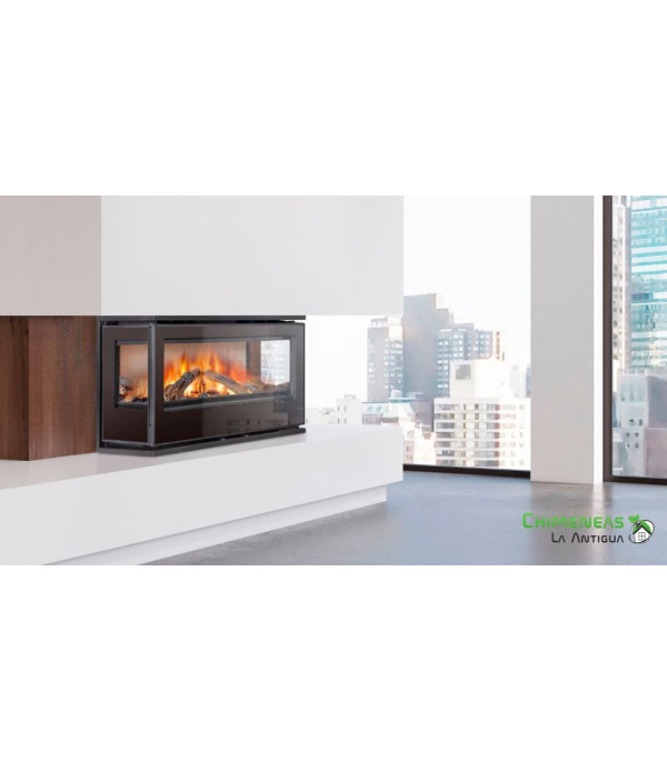 INSERTABLE DE LEÑA 14KW MODELO PANORAMIC 3CARAS